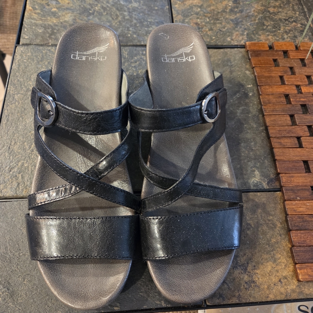Dankso ANA Wedge Heels Strappy Sandals, EUR 40, US 9-9.5